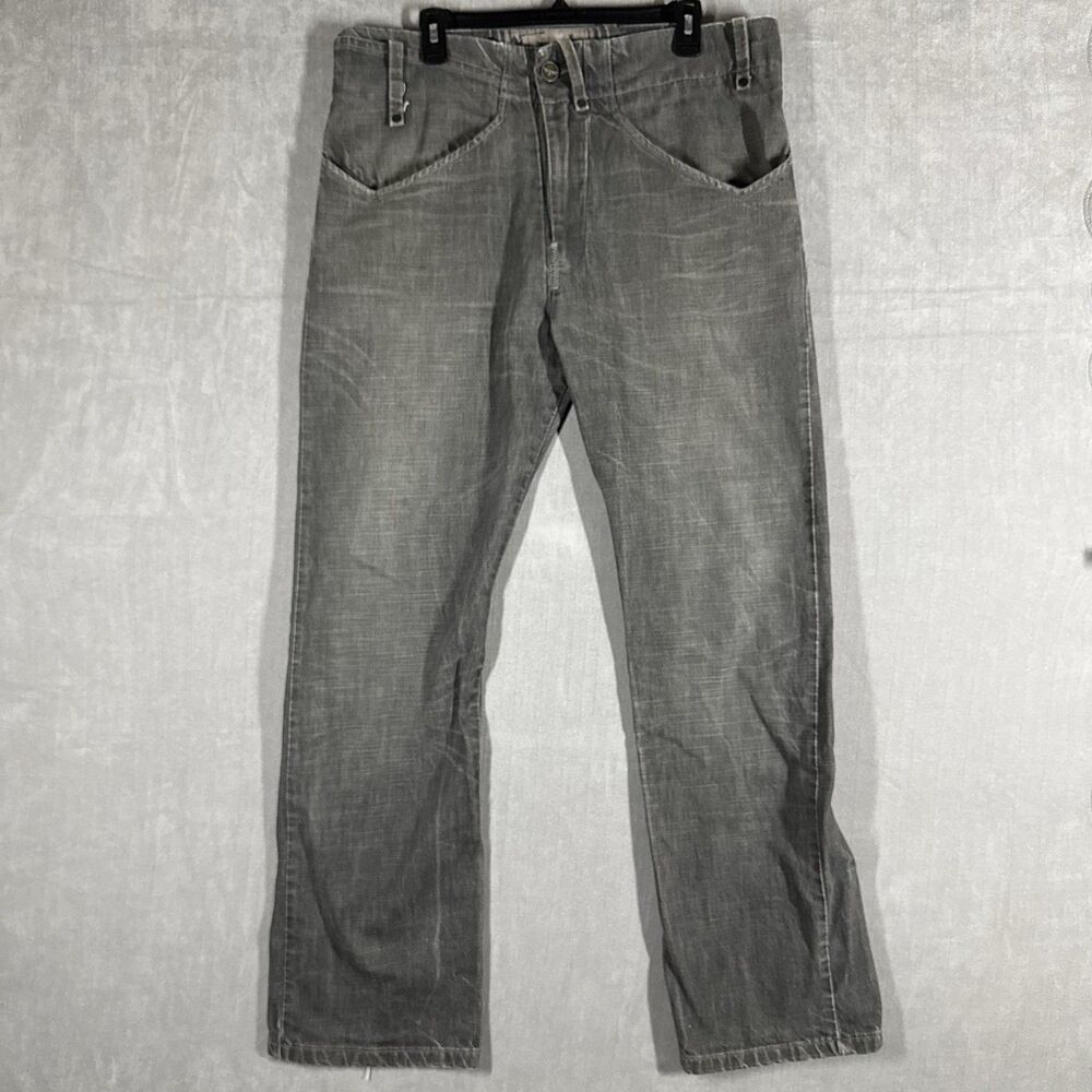 Levi’s – Rare Hybrid Tech Style, Limited Edition Grey Denim Jeans 36x34 *UNIQUE*